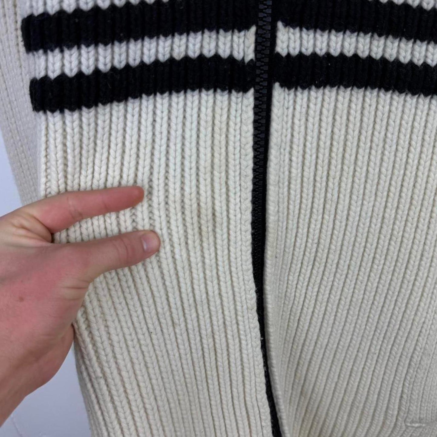 Stone Island Early 2000s Knit Zip Jumper (XL)