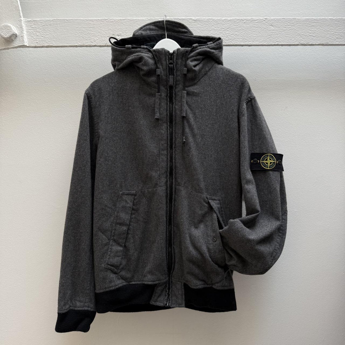 Stone Island Melange Wool Poly Jacket (L)