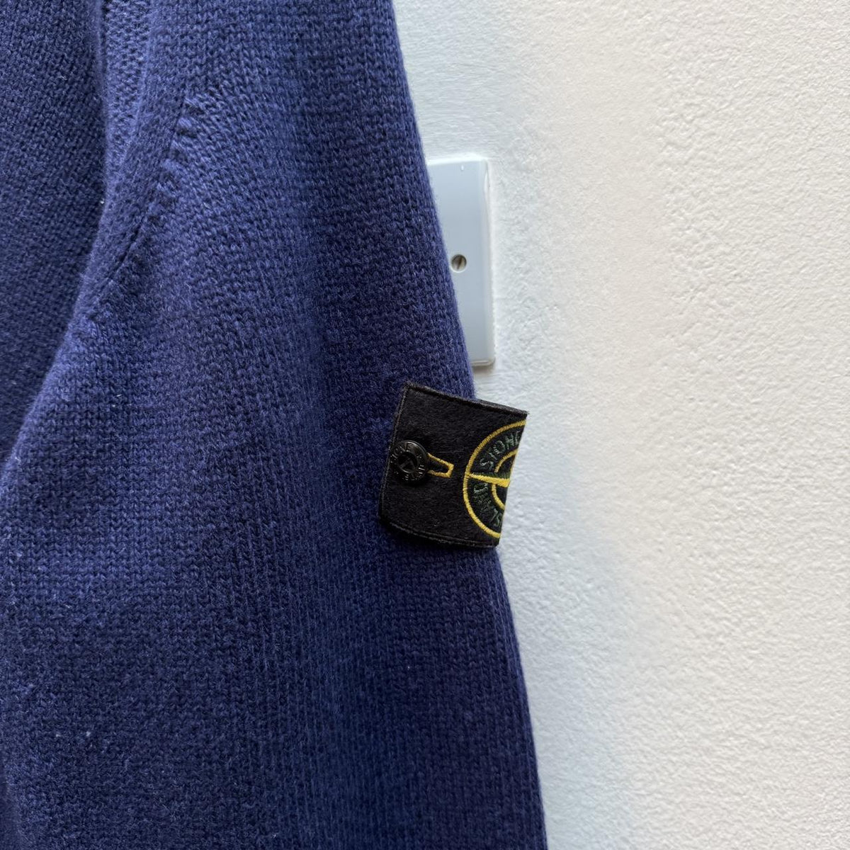 Stone Island Navy Blue Knit Jumper (XXL)