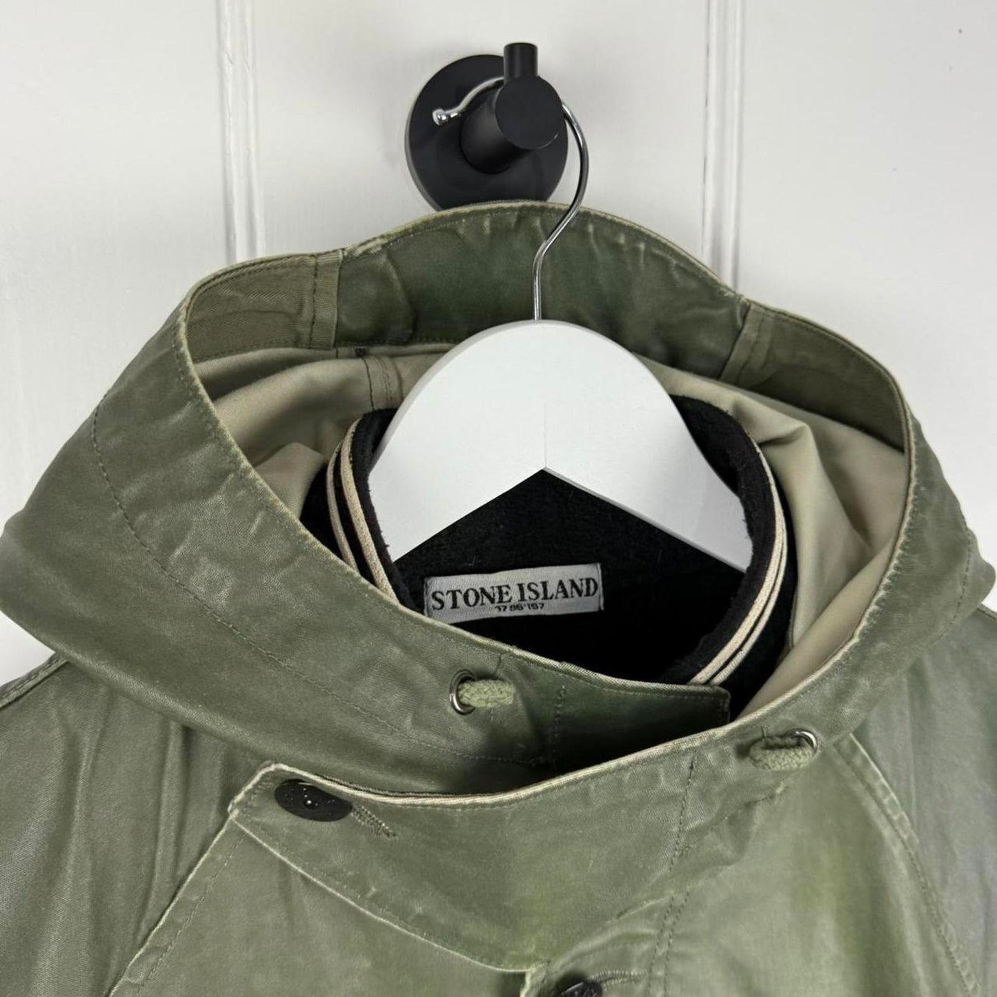 Stone Island 2009 Dutch Rope Waxed Ice Parka Jacket (L)