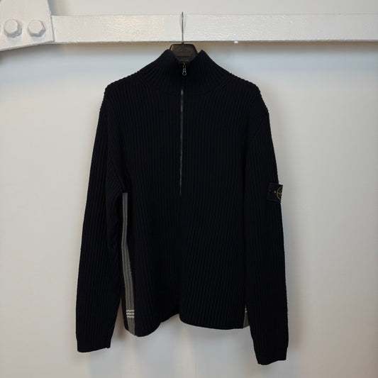 Early 00’s Stone Island Ribbed Knit Full Zip (XL)