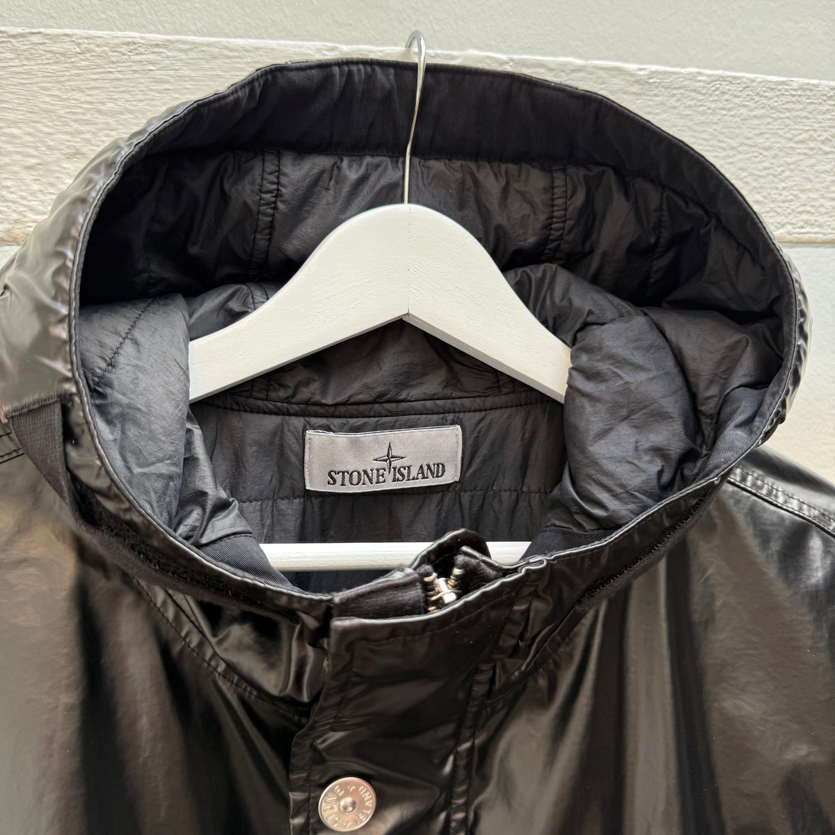 Stone Island Mussola Gommata-TC Jacket – Black (M)