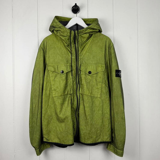 Stone Island Tyvek Hooded Jacket Green (L)