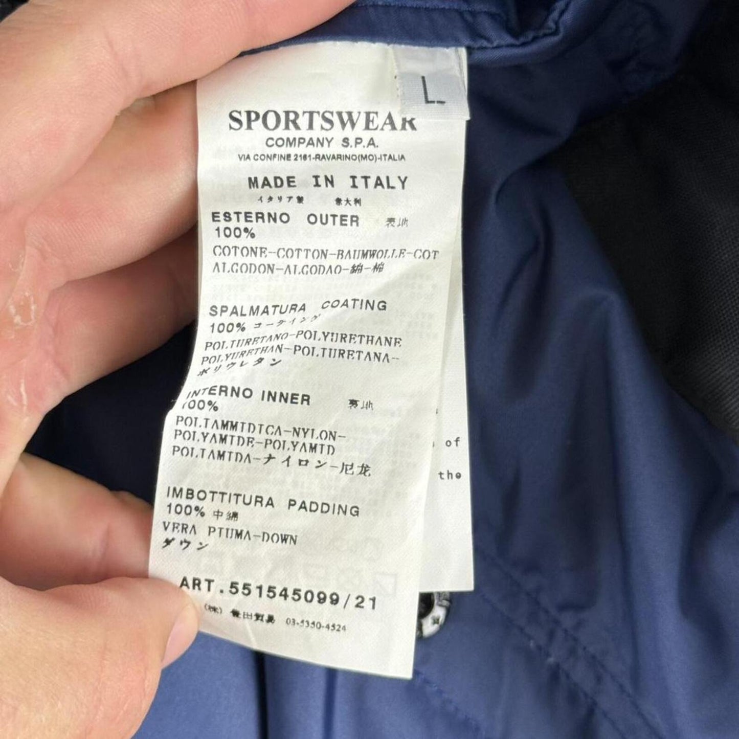 Stone Island Ice Jacket Heat Reactive Down Jacket (L)