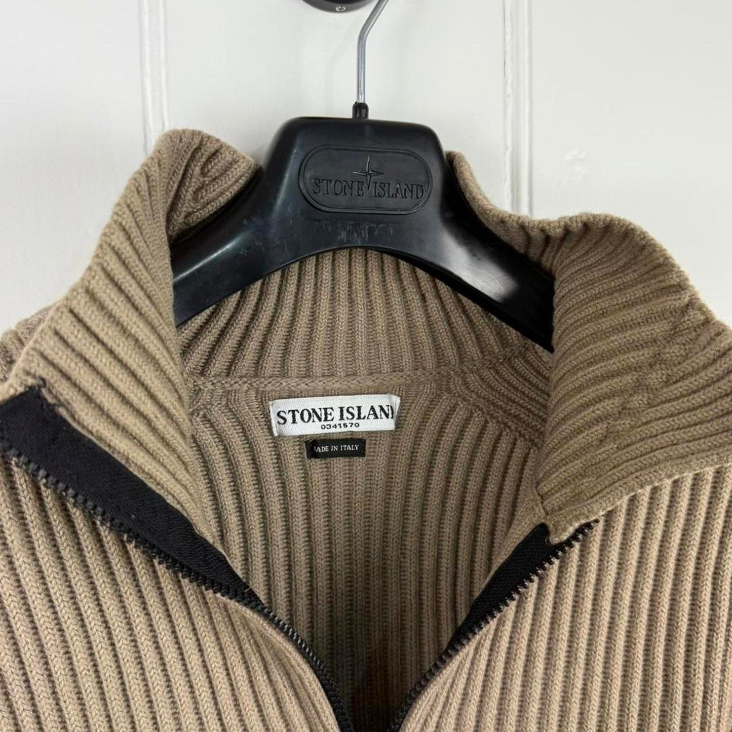 00s Stone Island Ribbed Knit Jumper (M)