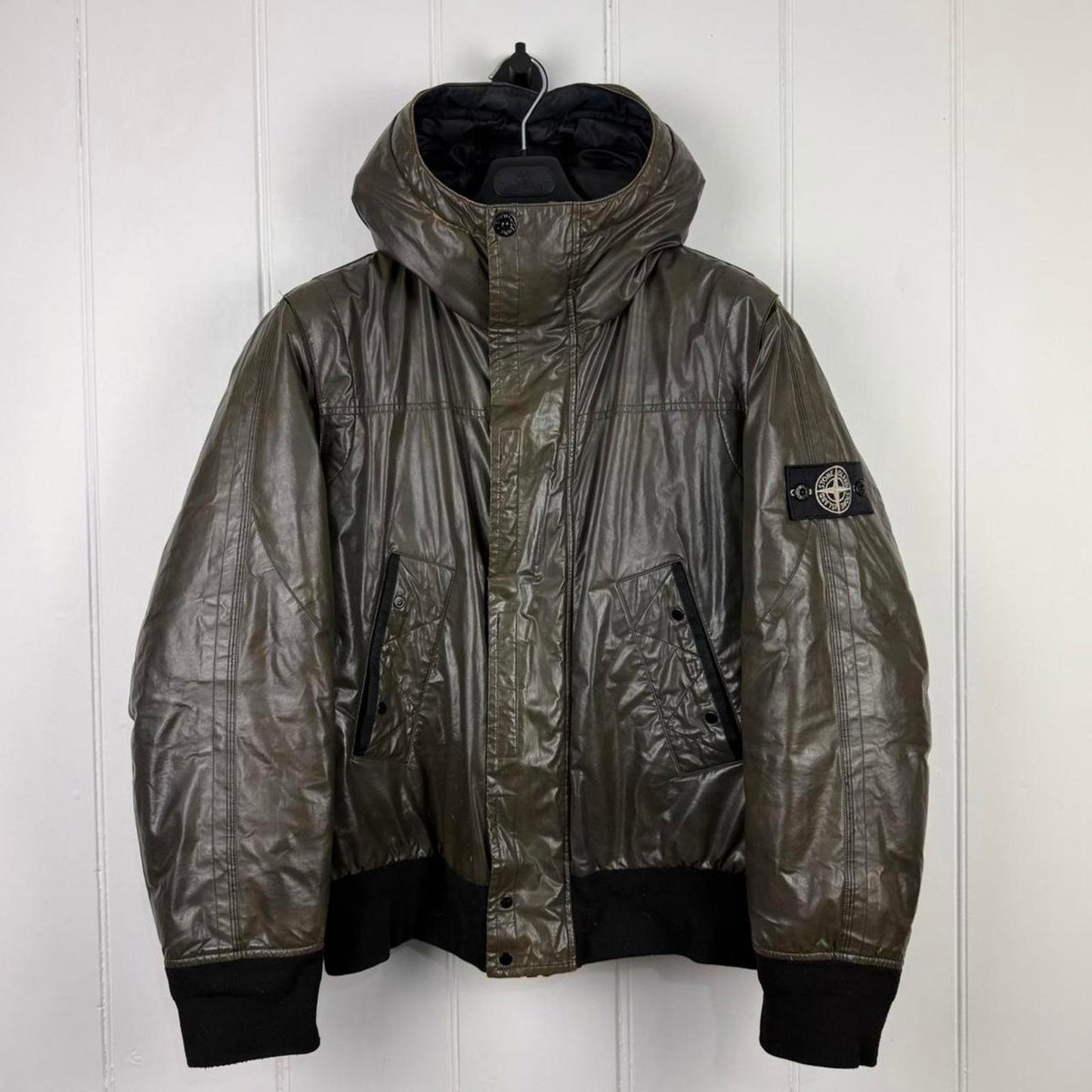 Stone Island Ice Bomber Jacket Brown (M)