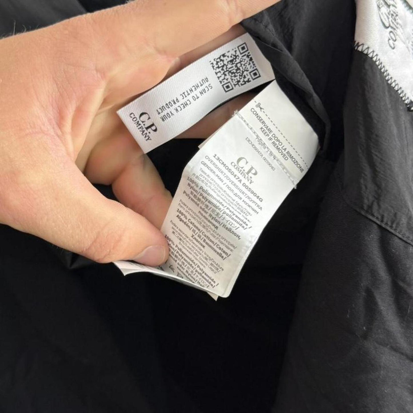 CP Company Chrome Zip Jacket Black (XL)