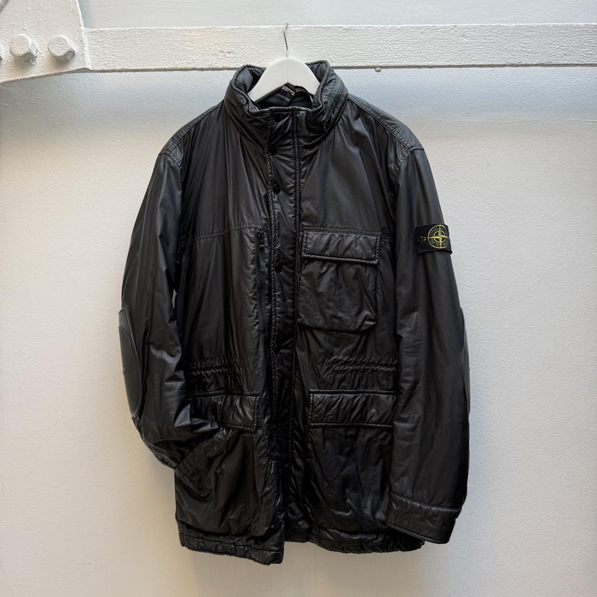 Stone Island 30th Anniversary Mussola Gommata Jacket – Black (XL)