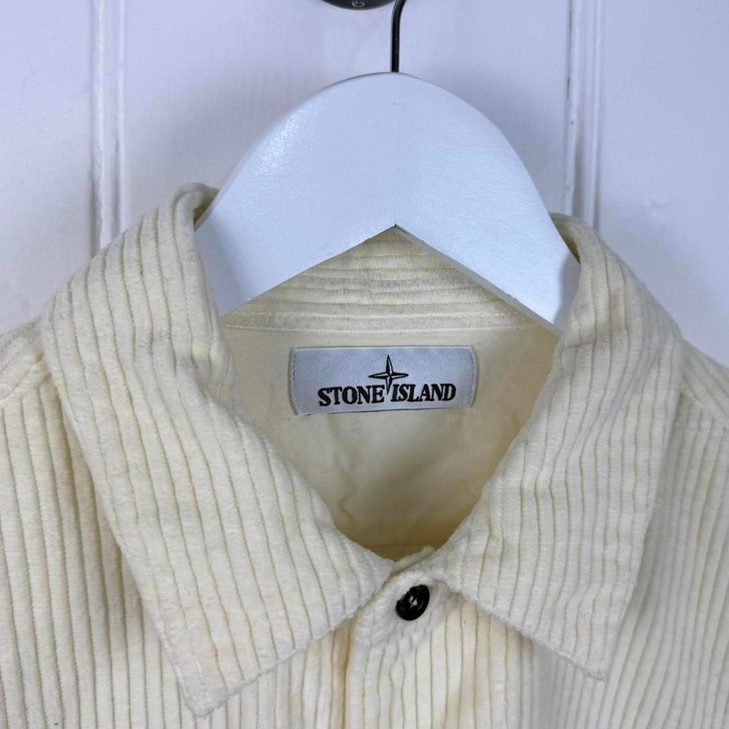 Stone Island Cord Overshirt Cream (L)