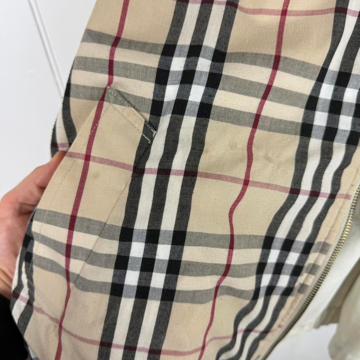 Vintage Burberry Reversible Check Harrington (M/L)
