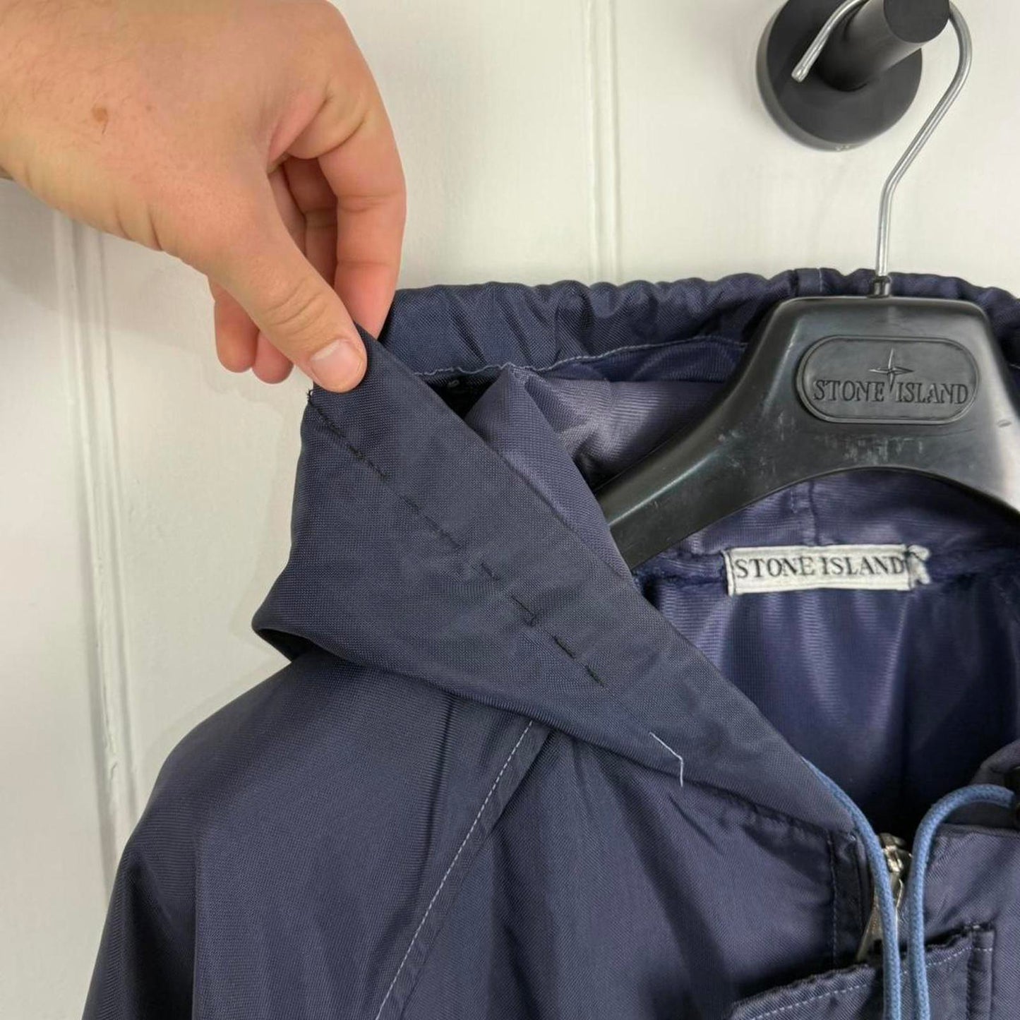 Stone Island 1993 ‘Formula Steel’ Nylon Hooded Jacket (L)