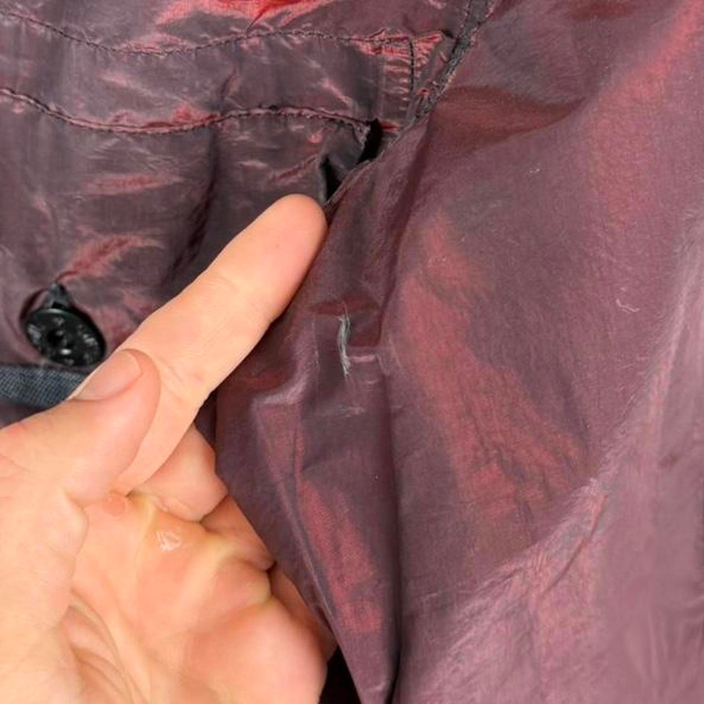 Stone Island Weft Jacket Pearlescent Burgundy (XXL)