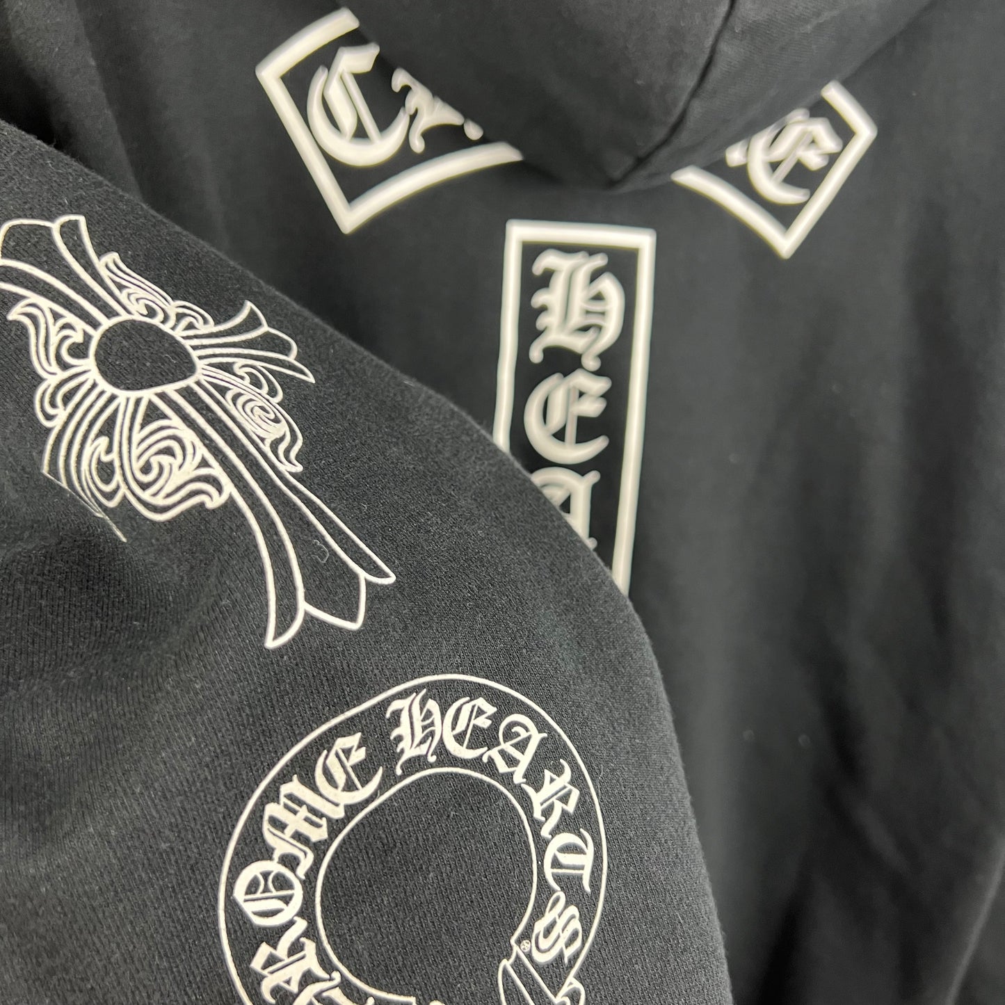 Chrome Hearts Floral Cross Logo Hoodie (M)