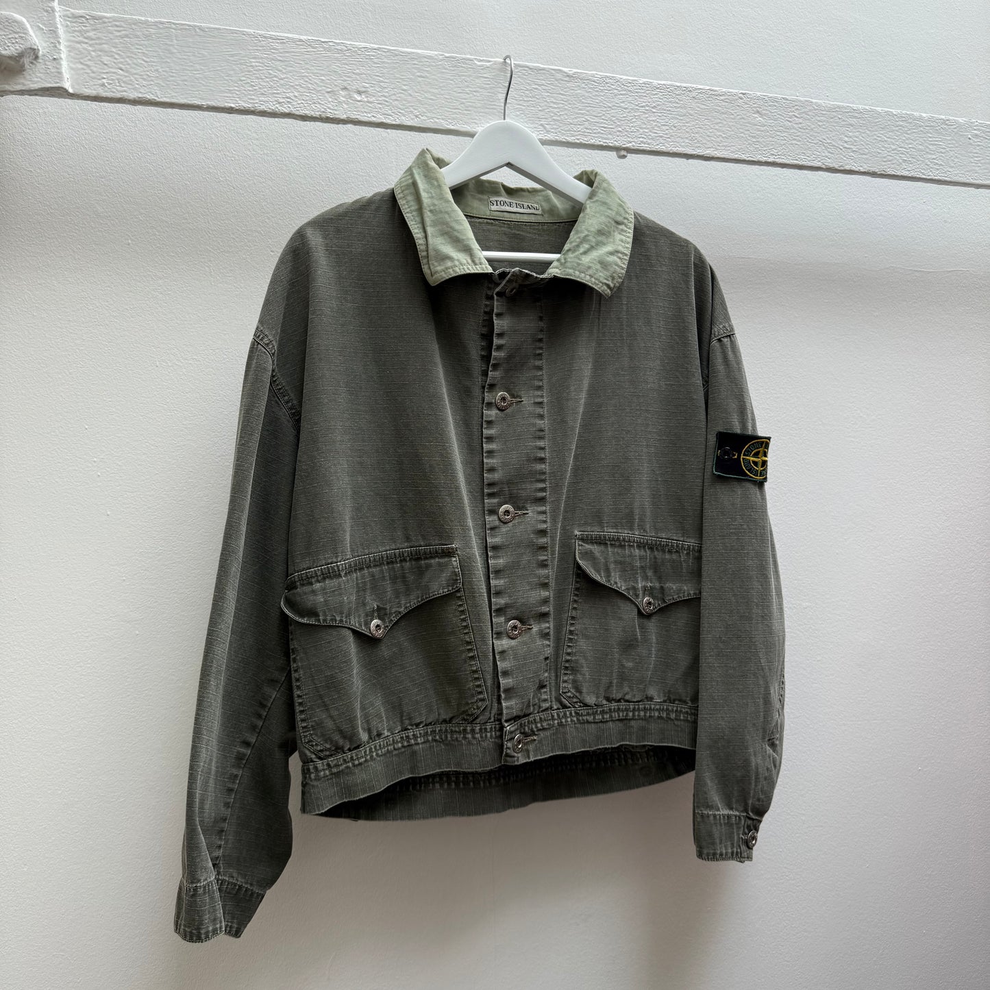 1987 Stone Island Denim Ripstop Jacket (M)