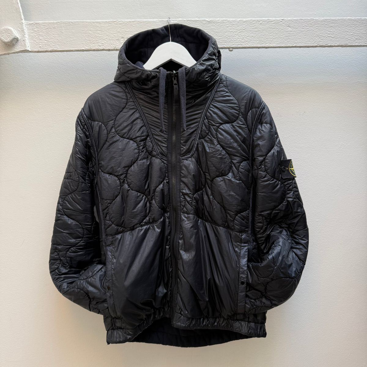 Stone Island 2000s Reversible Quilted Puffer Jacket – Deep Navy Blue