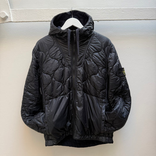 Stone Island 2000s Reversible Quilted Puffer Jacket – Deep Navy Blue