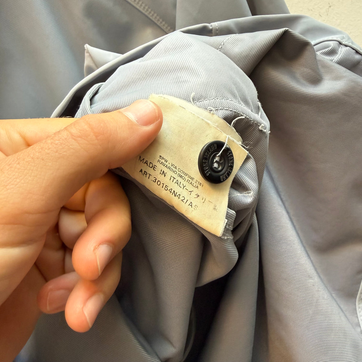 1999 Stone Island Nylam Jacket – Lilac Grey (L)