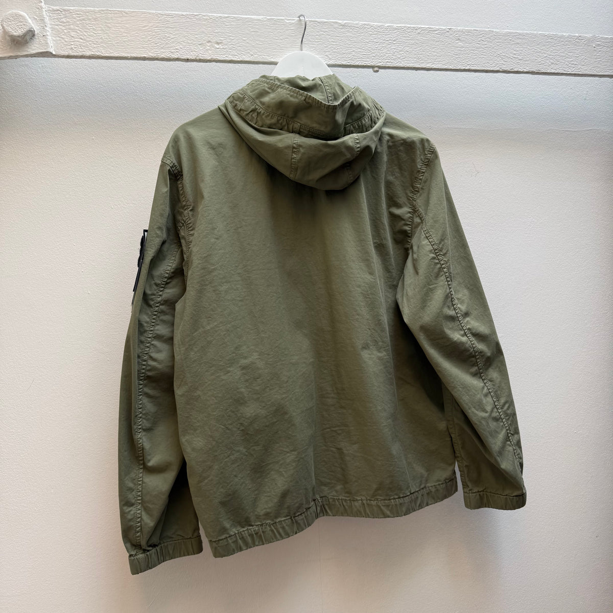 Stone Island Stretch Cotton Twill-TC Hooded Jacket – Sage Green (M)