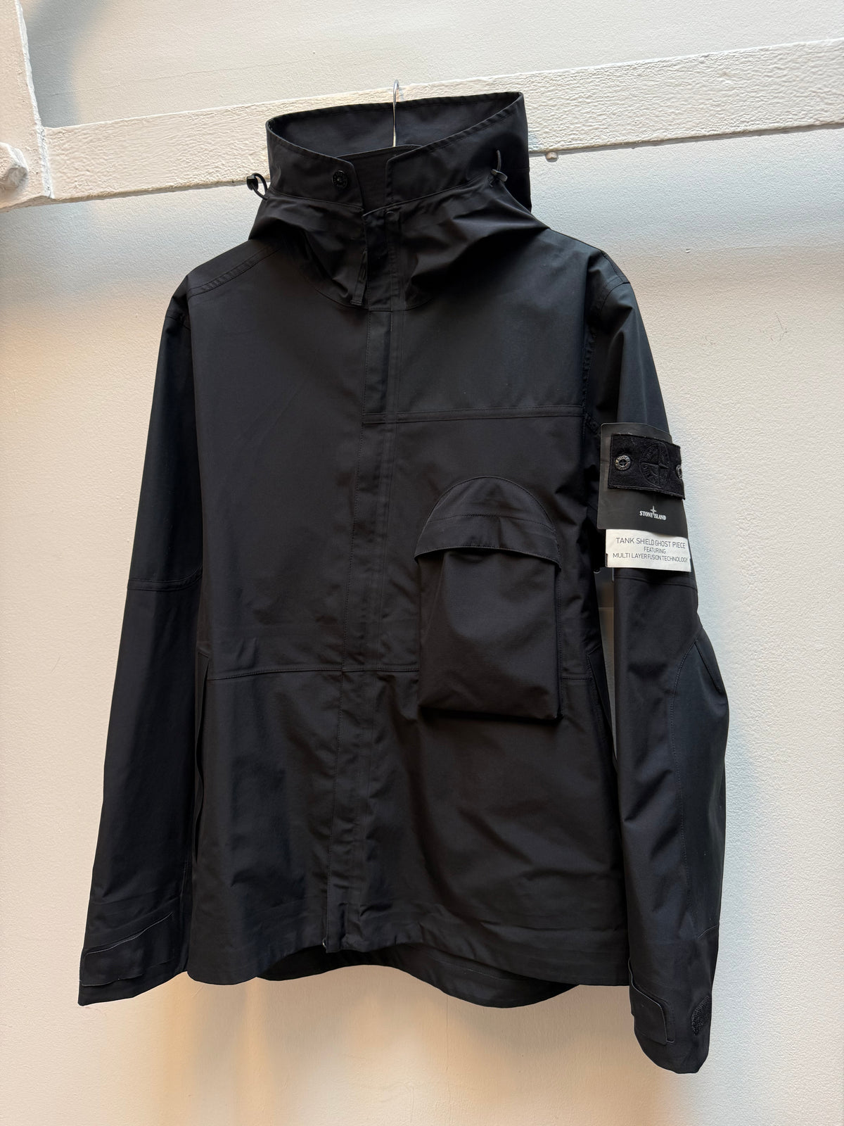 Stone Island Ghost Piece Tank Shield Jacket – Navy Blue (L)