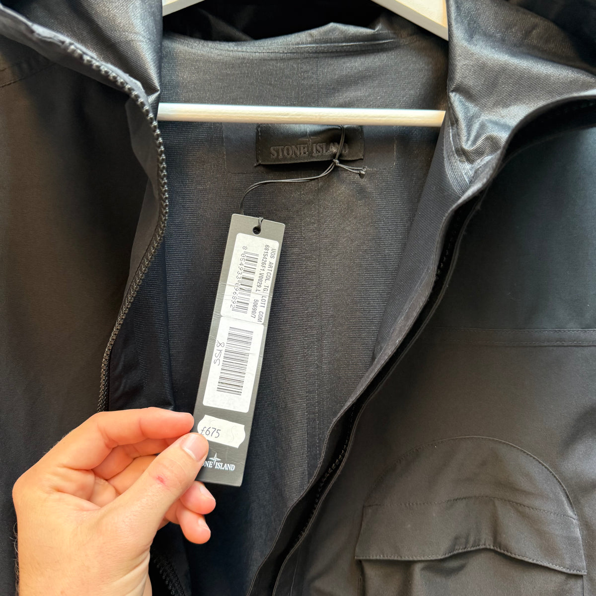 Stone Island Ghost Piece Tank Shield Jacket – Navy Blue (L)