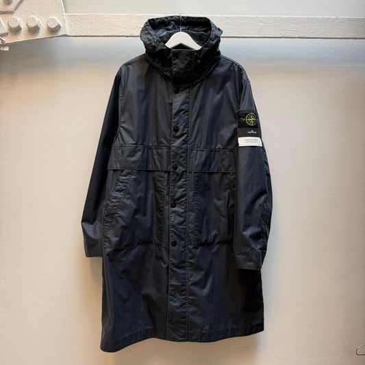 Stone Island Waxed Pigment Cotton Tela Parka (L)