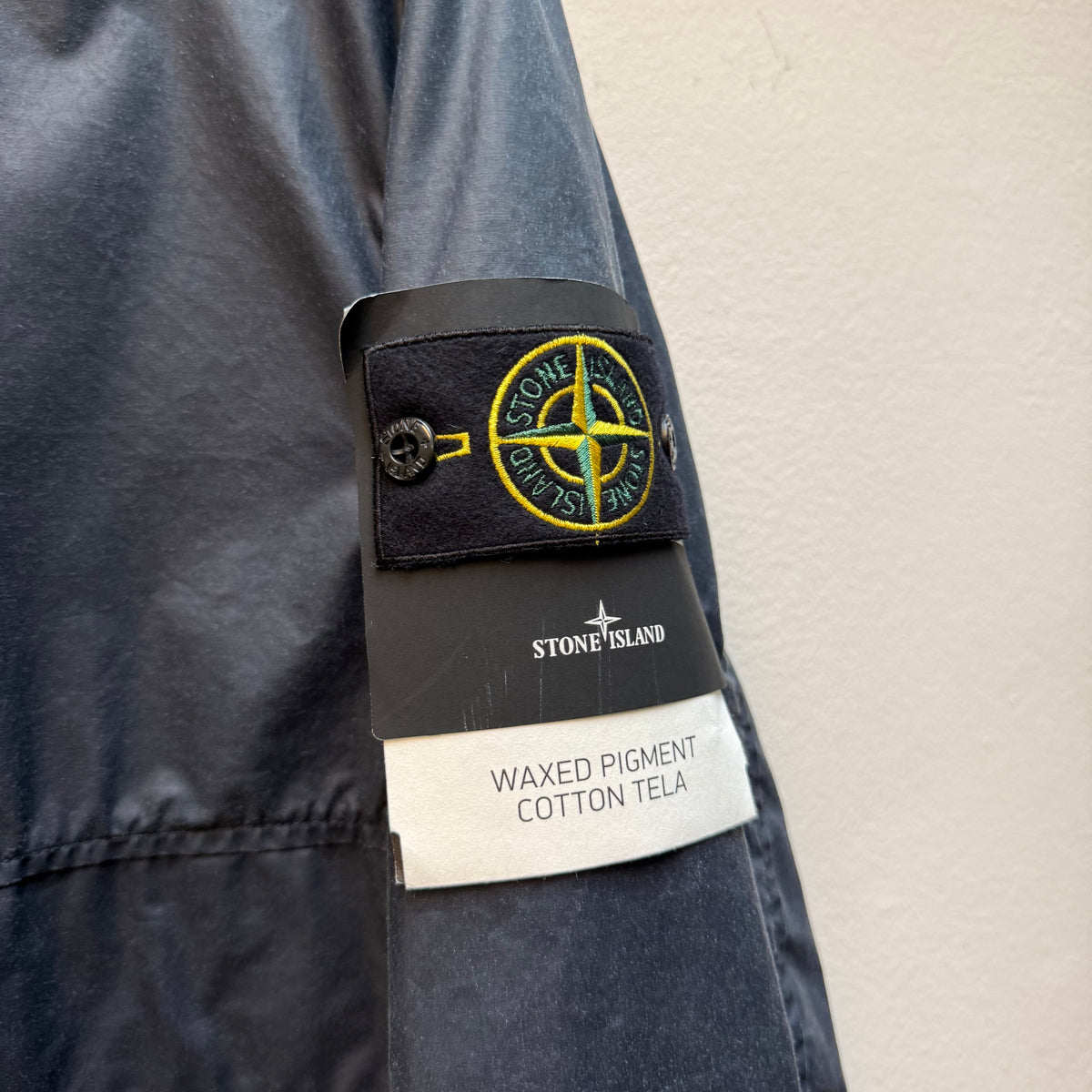 Stone Island Waxed Pigment Cotton Tela Parka (L)