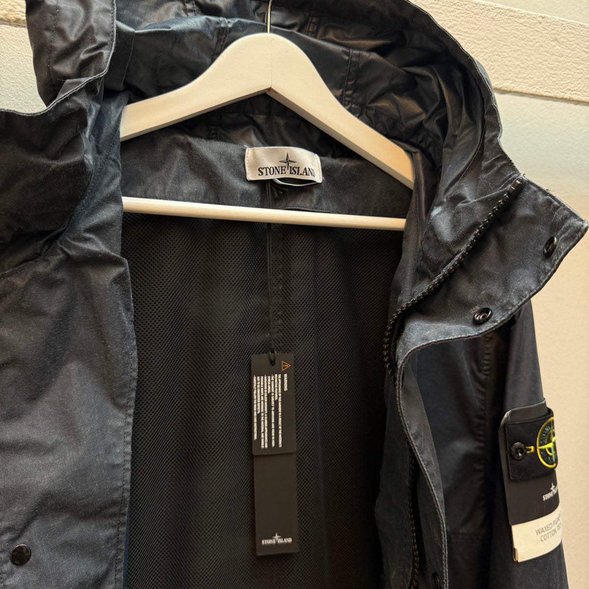 Stone Island Waxed Pigment Cotton Tela Parka (L)