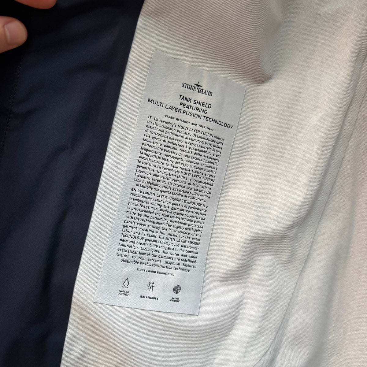 Stone Island Marina Tank Shield Parka – Navy Blue (L)