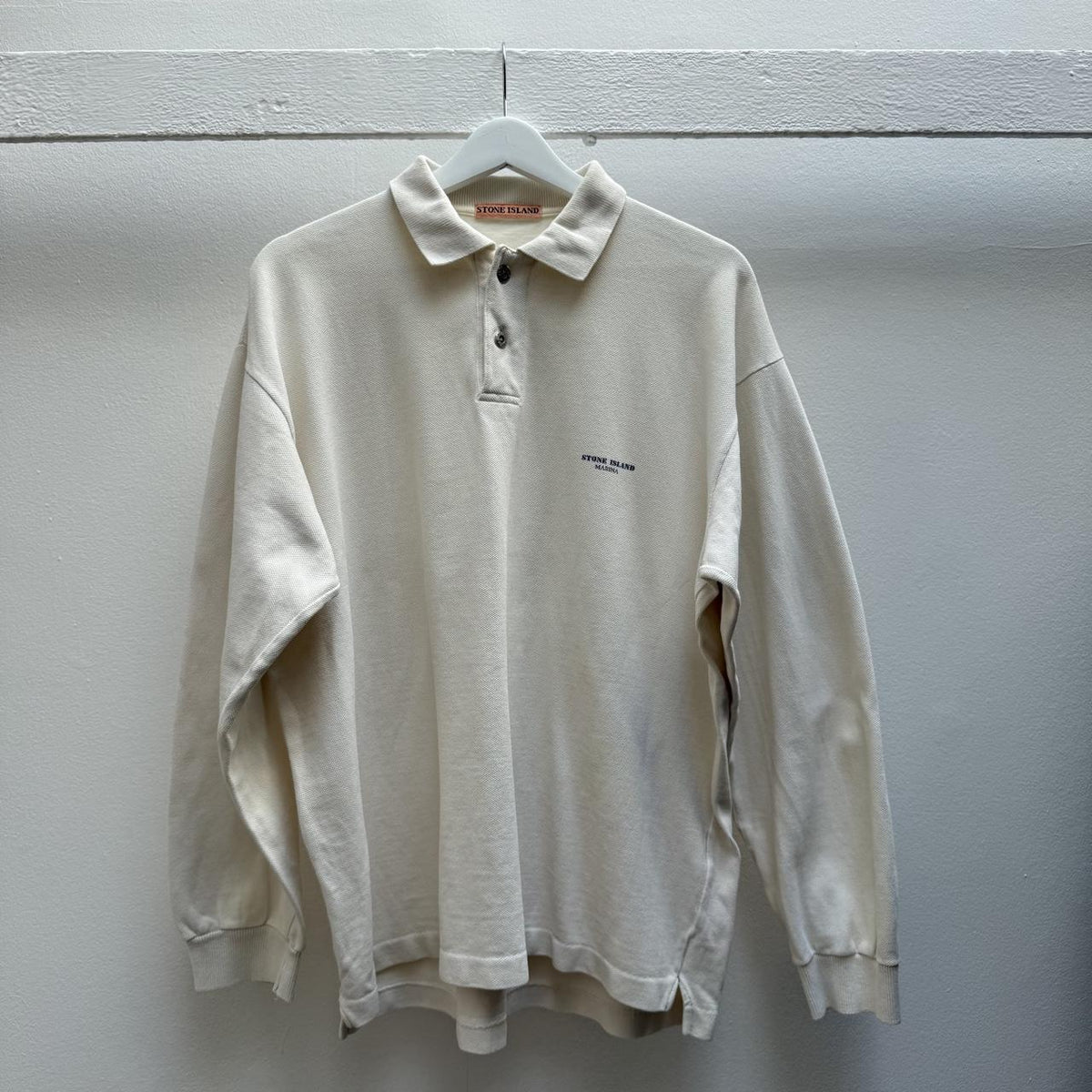 1980’s Stone Island Marina Polo Shirt LS (L)