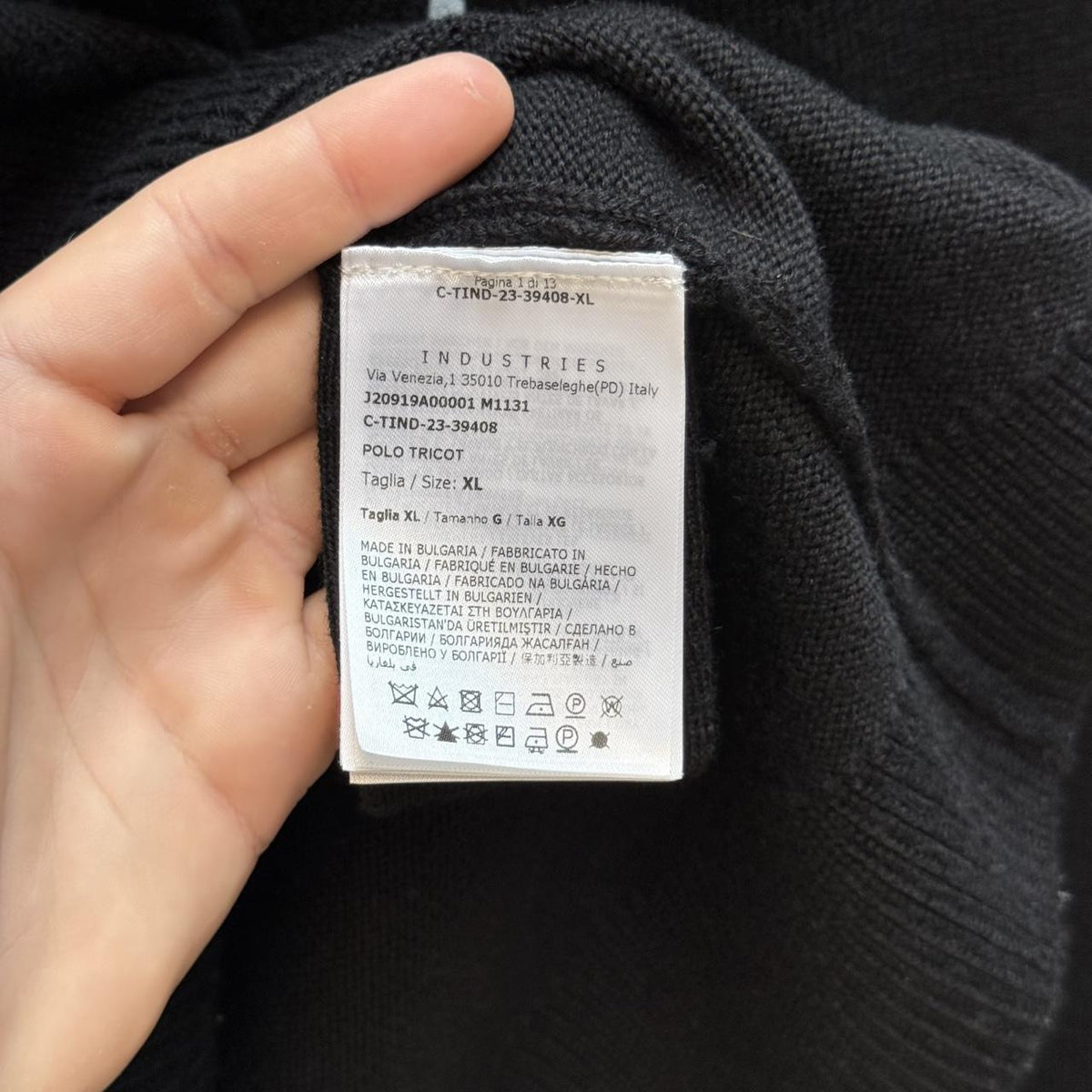 Moncler Black Tricot Knit Zip Jumper (XL)