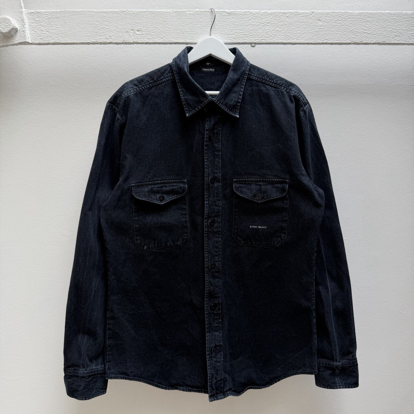 Stone Island Heavy Cotton Button Up Shirt (XL)