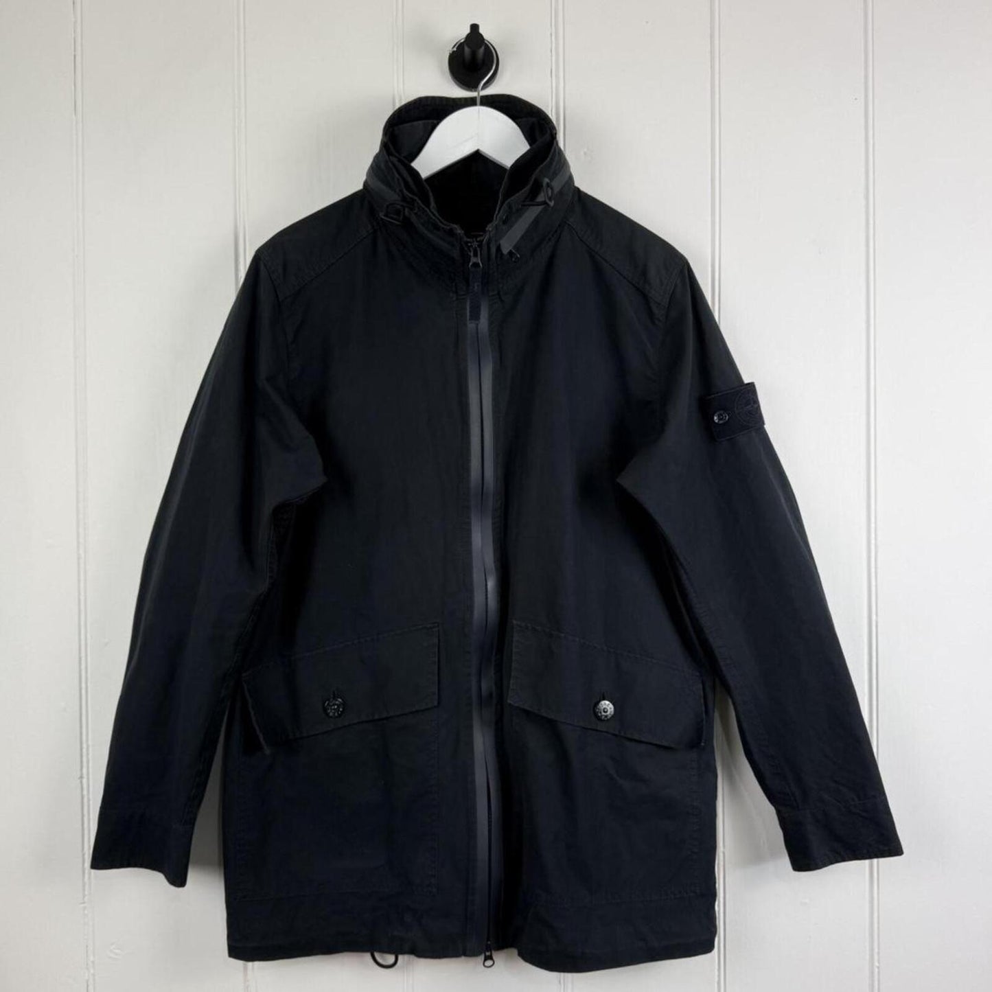 Stone Island Ghost Piece Weather Proof Cotton Parka Navy (M)