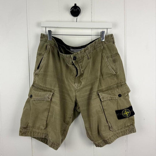 Stone Island Cargo Shorts Khaki – Waist 36”
