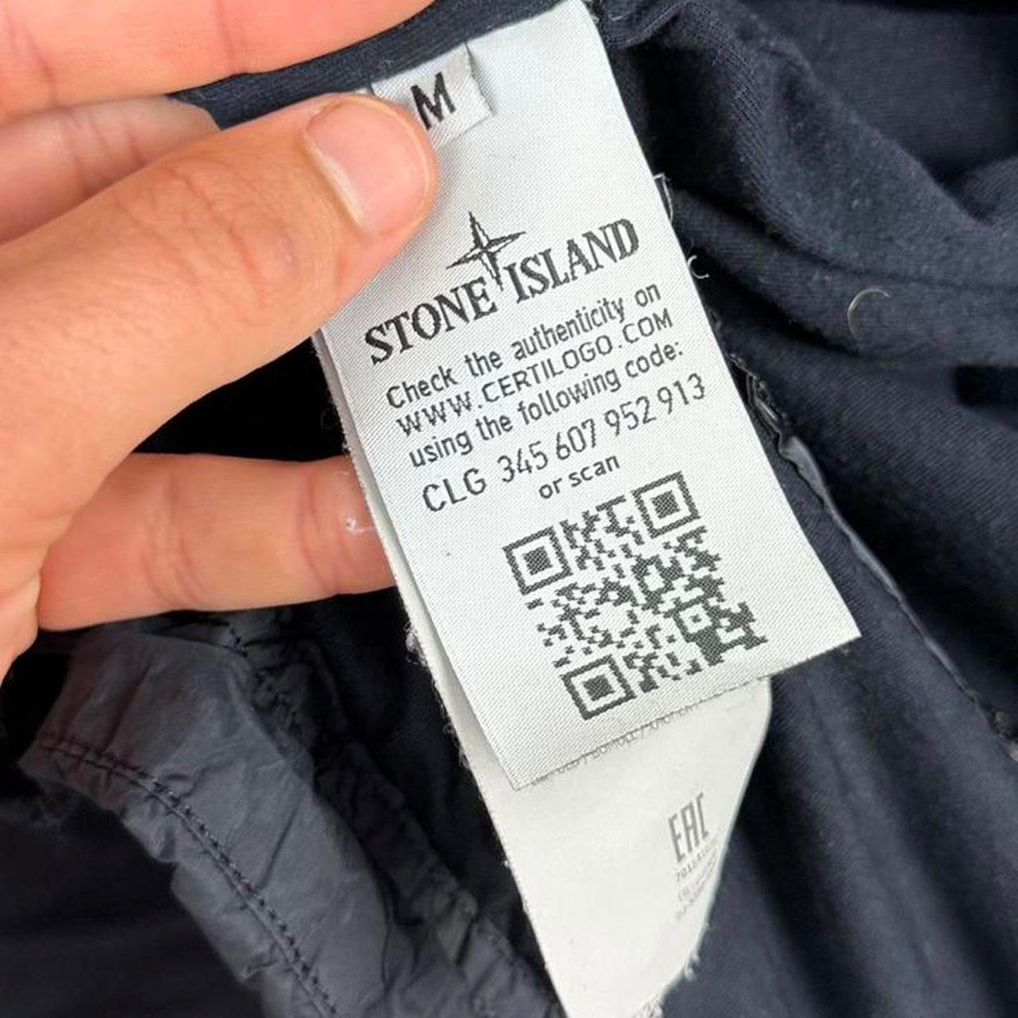 Stone Island Crinkle Reps Jacket Navy Blue (M)