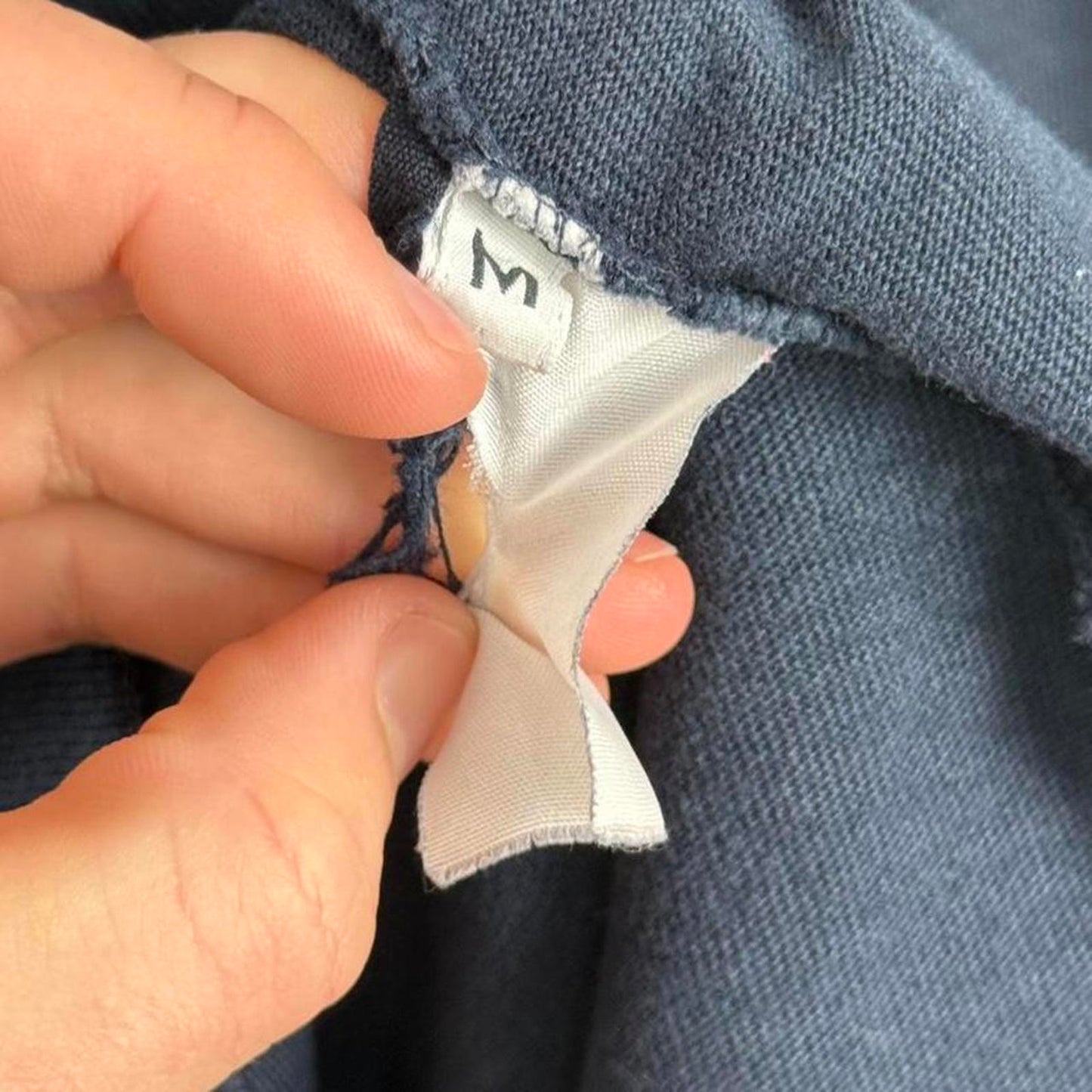 Stone Island Long Sleeve Logo T-Shirt Navy (M)