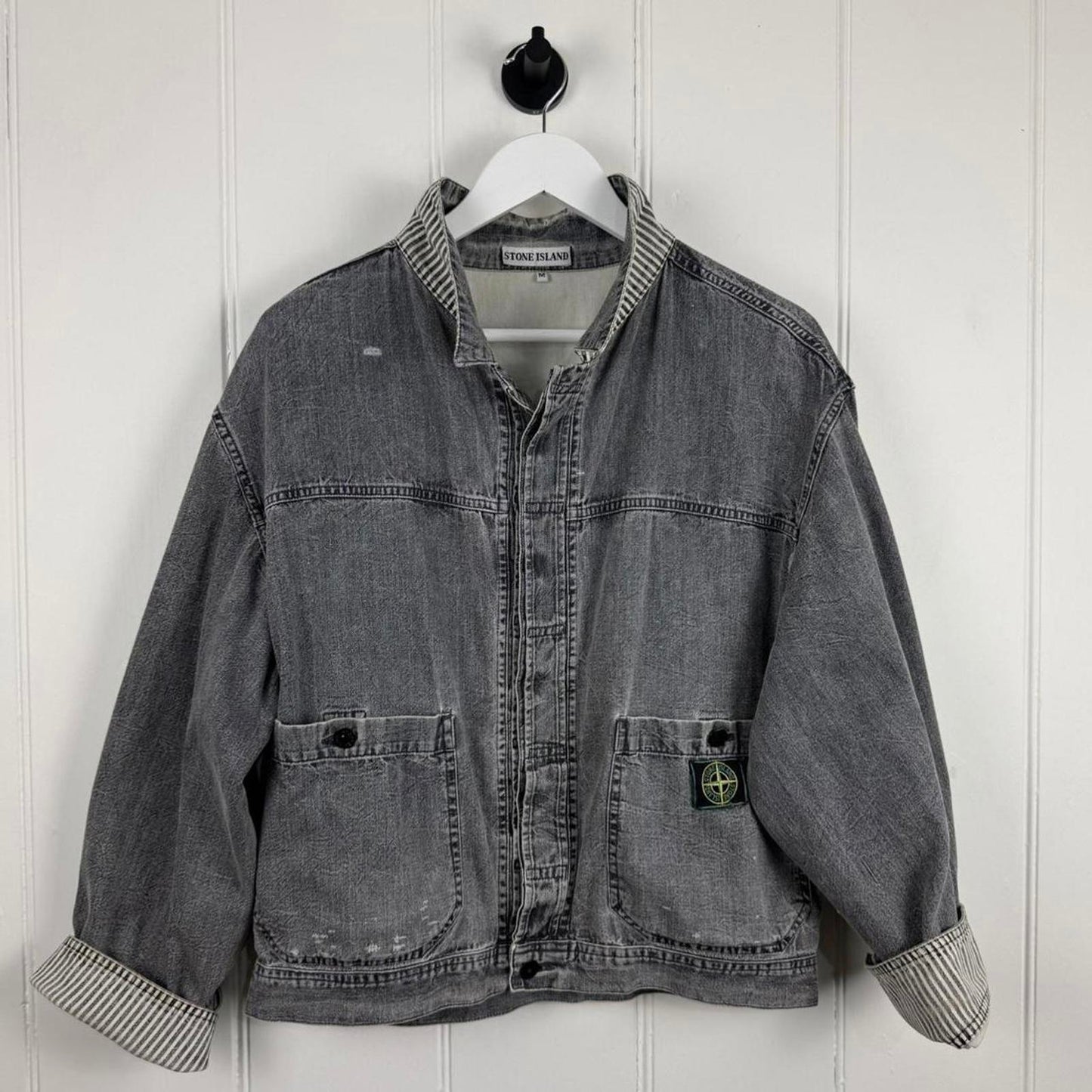 Stone Island Denim Carpenter Jacket Grey (M)