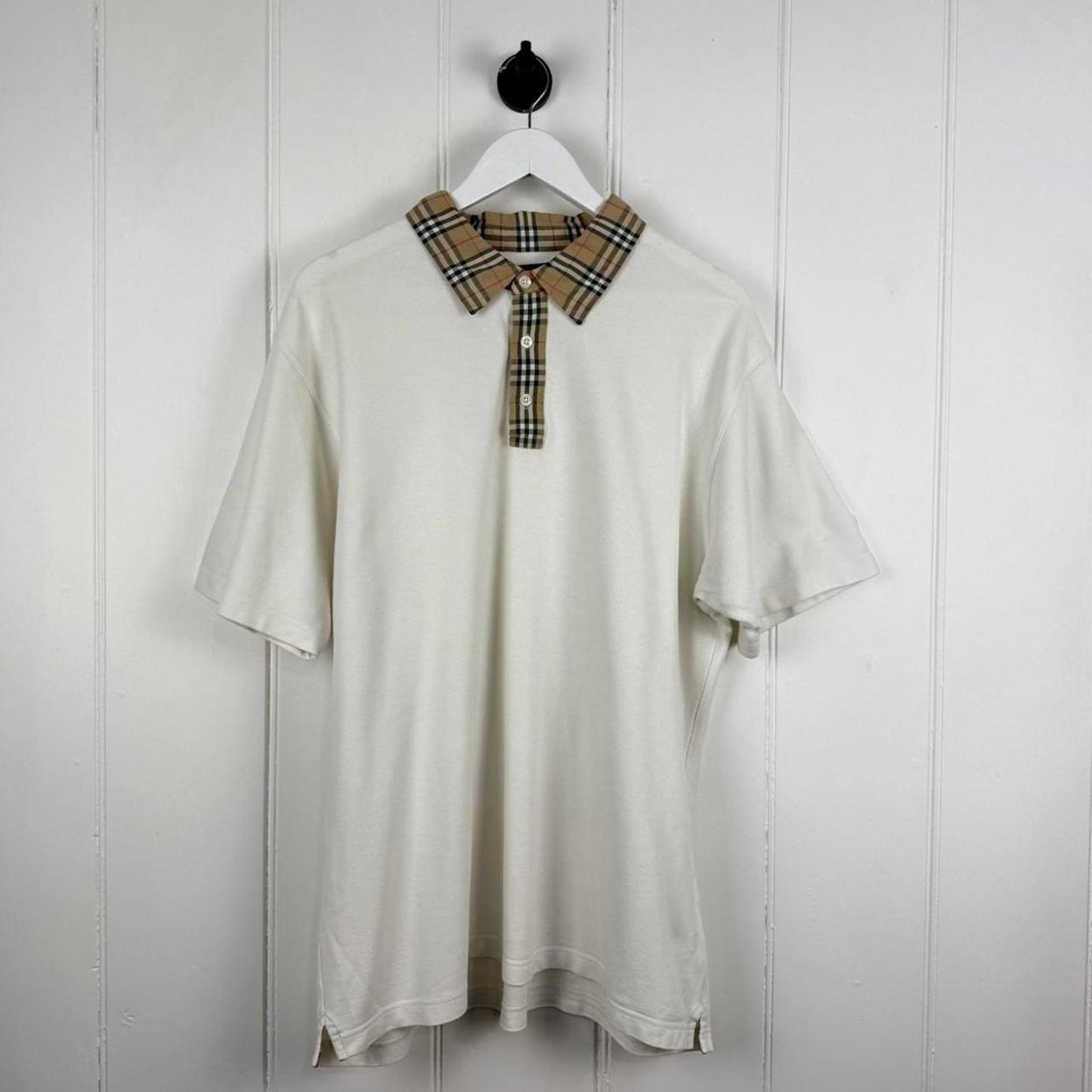Burberry Golf Polo Shirt Nova Check Collar (L)