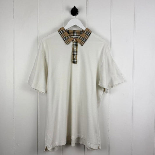 Burberry Golf Polo Shirt Nova Check Collar (L)