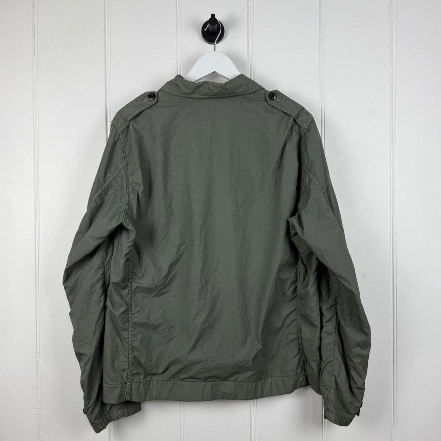 00s Stone Island Nylon Over Shirt in Green (L)