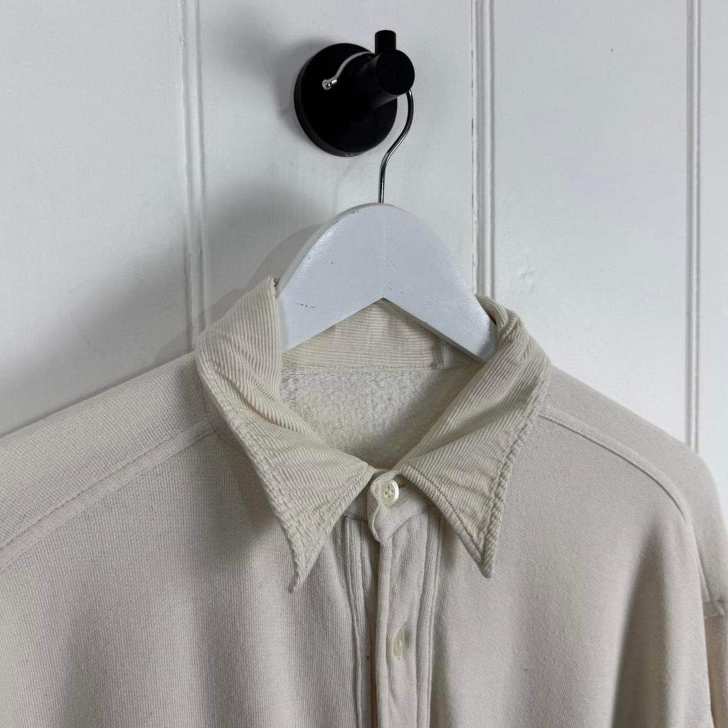 1980s Stone Island Frontal Badge Heavy Cotton Shirt (L)