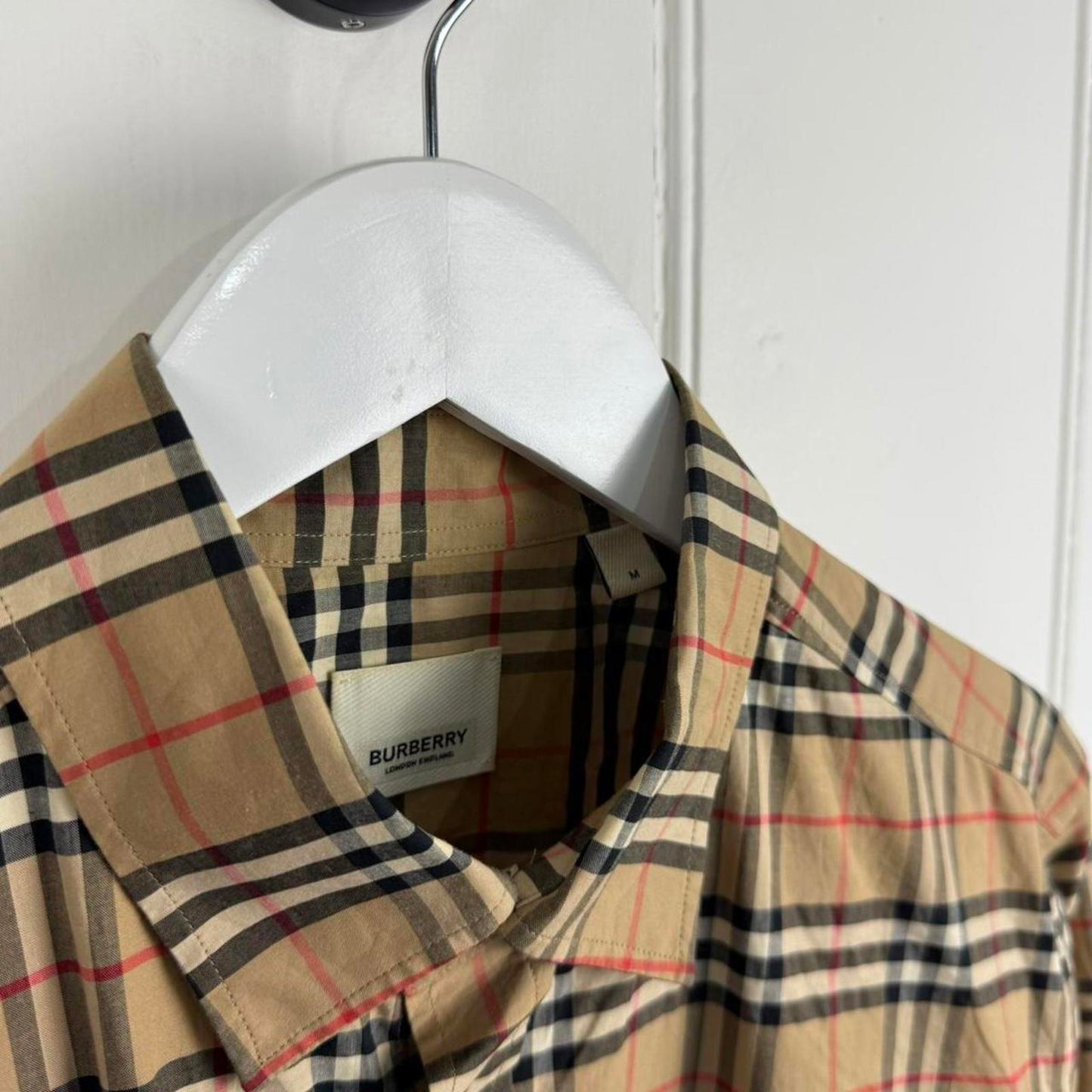 Burberry Check Short Sleeve Shirt (M)