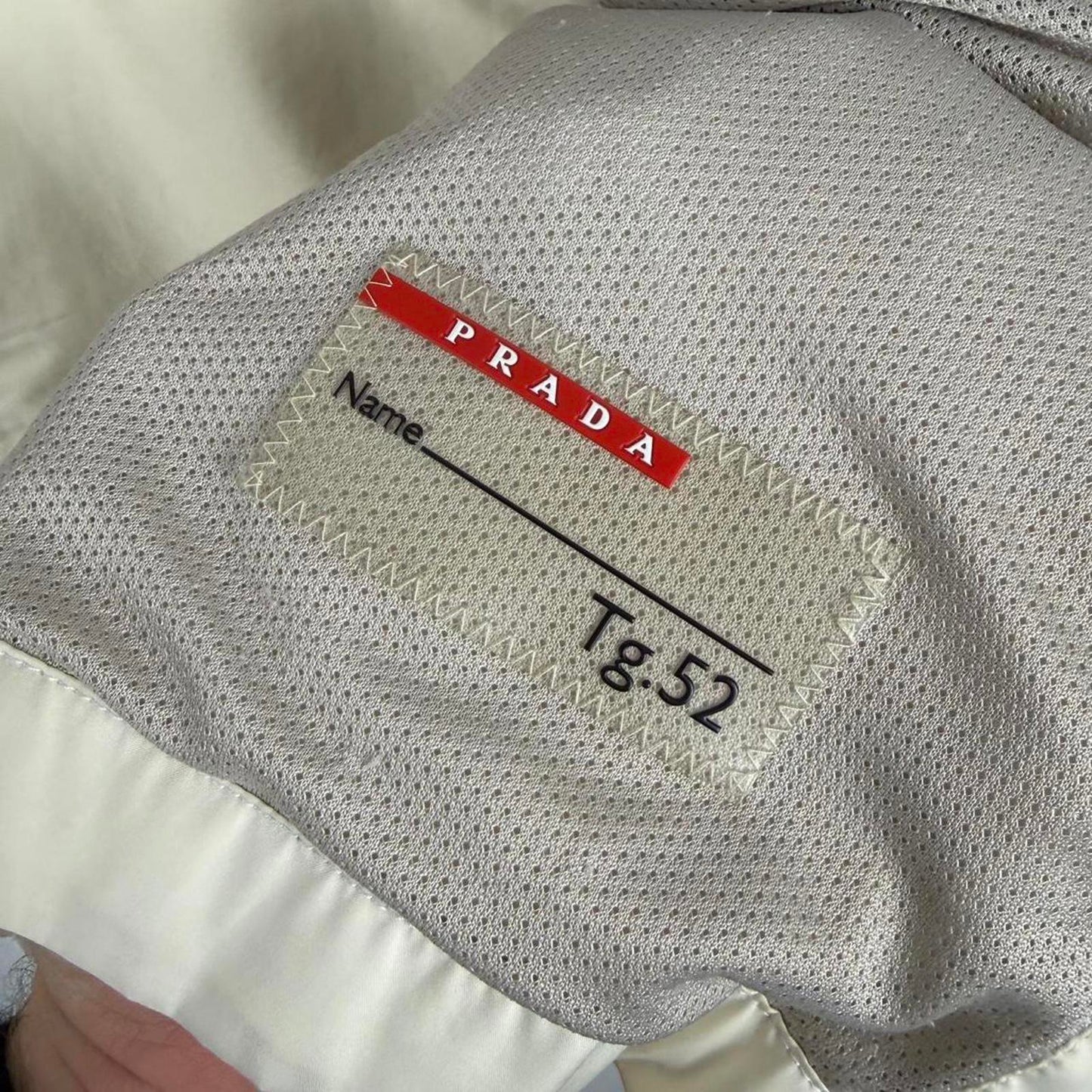 Prada Sport Packable Jacket Cream (M)