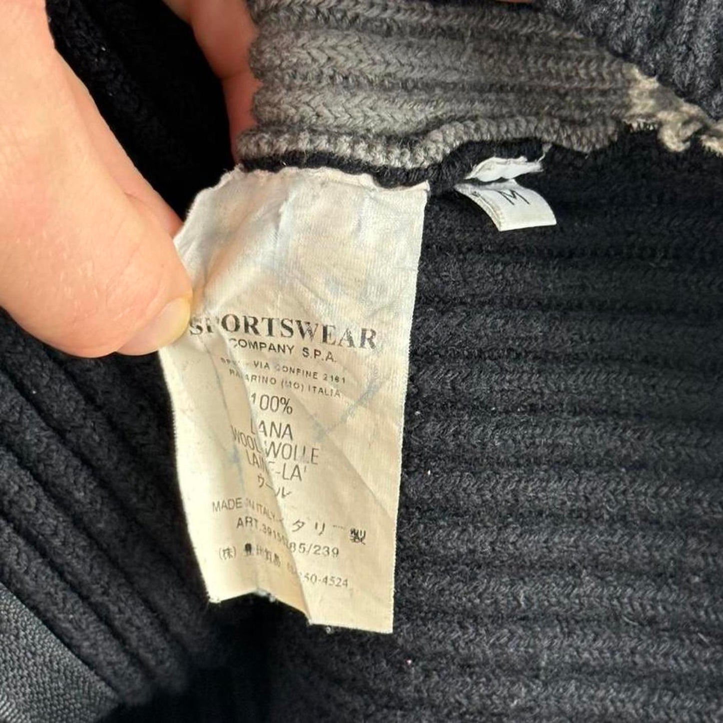 Stone Island Full Zip Rib Knit (M)