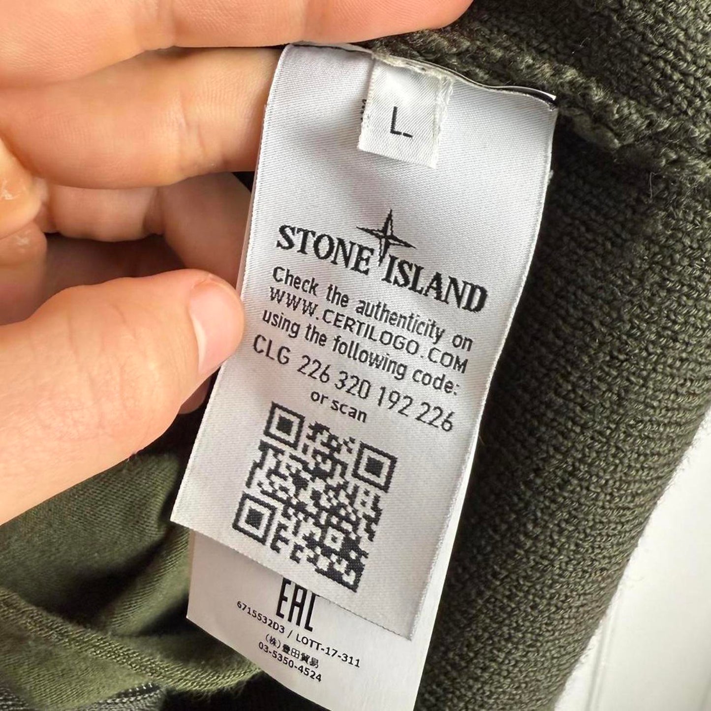 Stone Island Ghost Line Knit Zip Jacket (L)