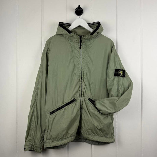 Stone Island Garment Dyed Crinkle Reps NY Hooded Jacket (L)