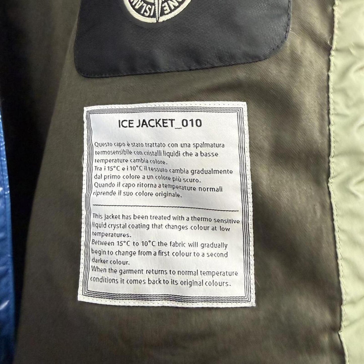 Stone Island Ice Jacket Blue Thermo Sensitive (XXL)