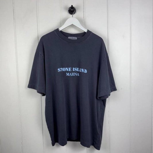 Stone Island Marina Reflective Logo T-Shirt (XXL)
