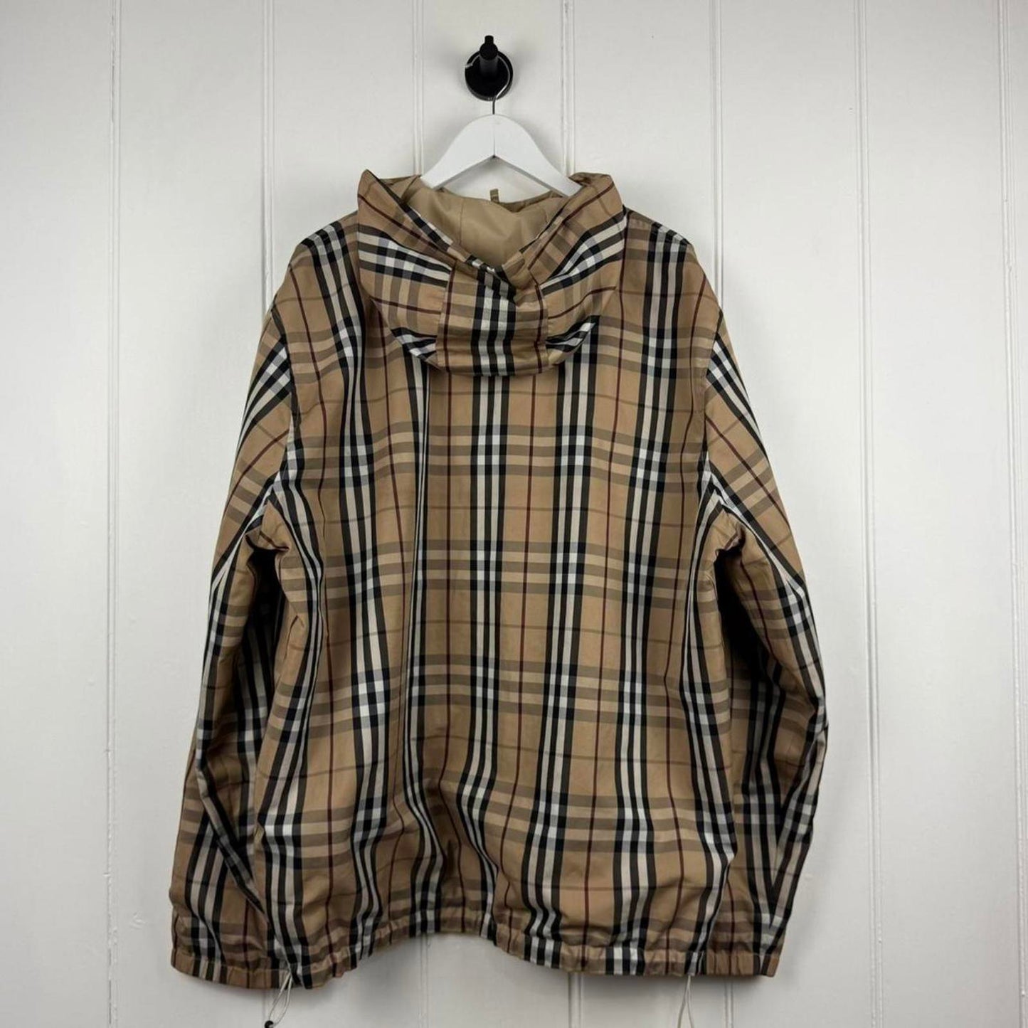 Burberry London Vintage Reversible Check Hooded Jacket (XL)