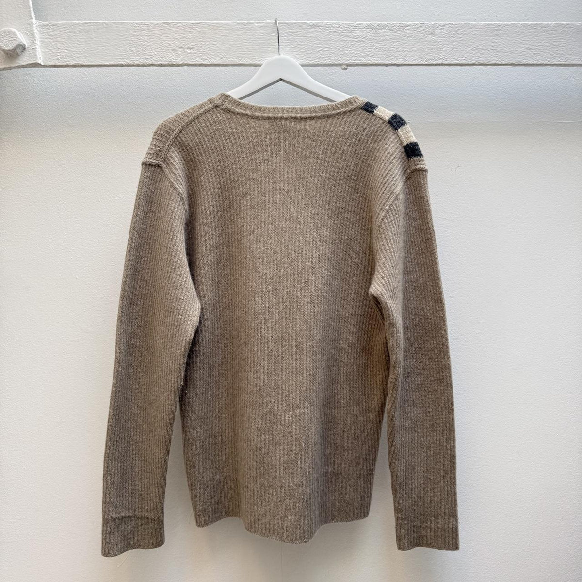 Burberry Vintage Nova Check Knit Jumper Beige (M)