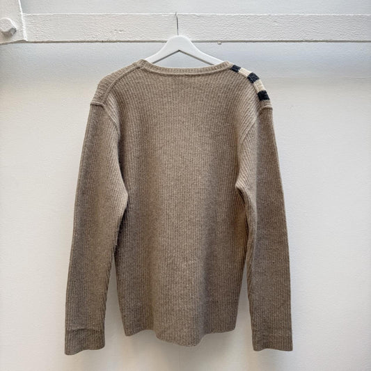 Burberry Vintage Nova Check Knit Jumper Beige (M)
